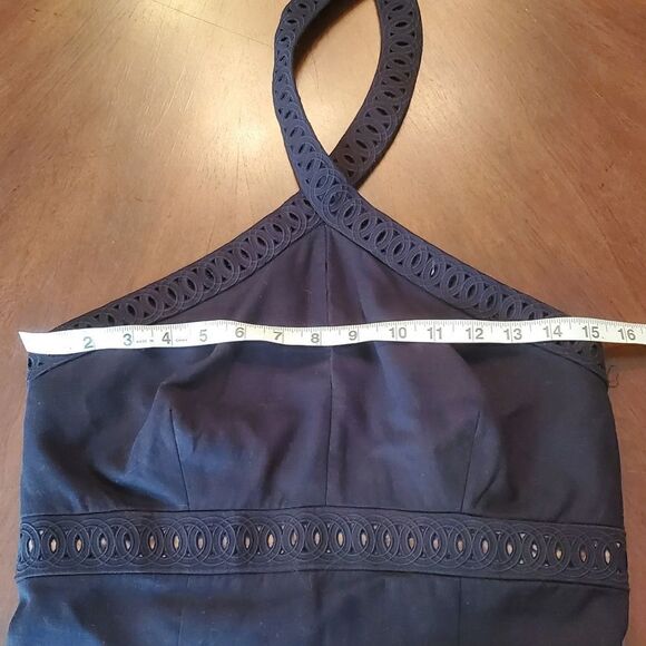 LAUNDRY LINEN HALTER DRESS SZ 8 - Picture 10 of 16